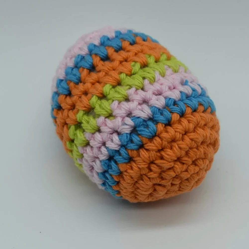 Handcrafted Crochet catnip Easter egg cat toy